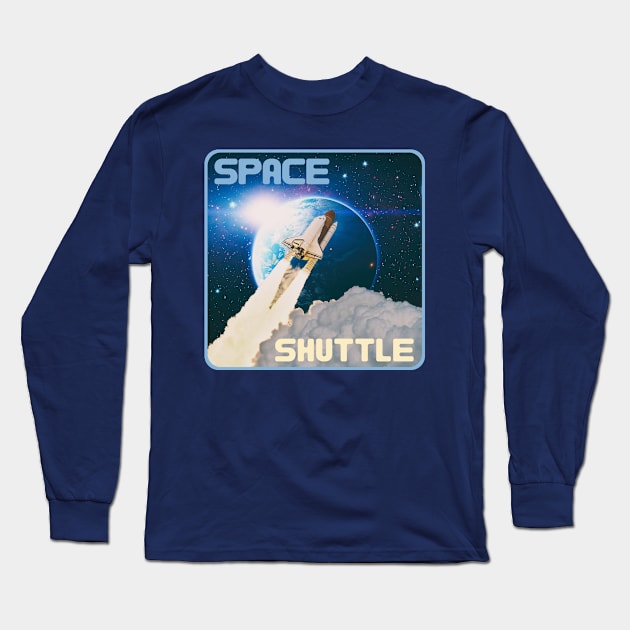 Space Shuttle Long Sleeve T-Shirt by Souls.Print